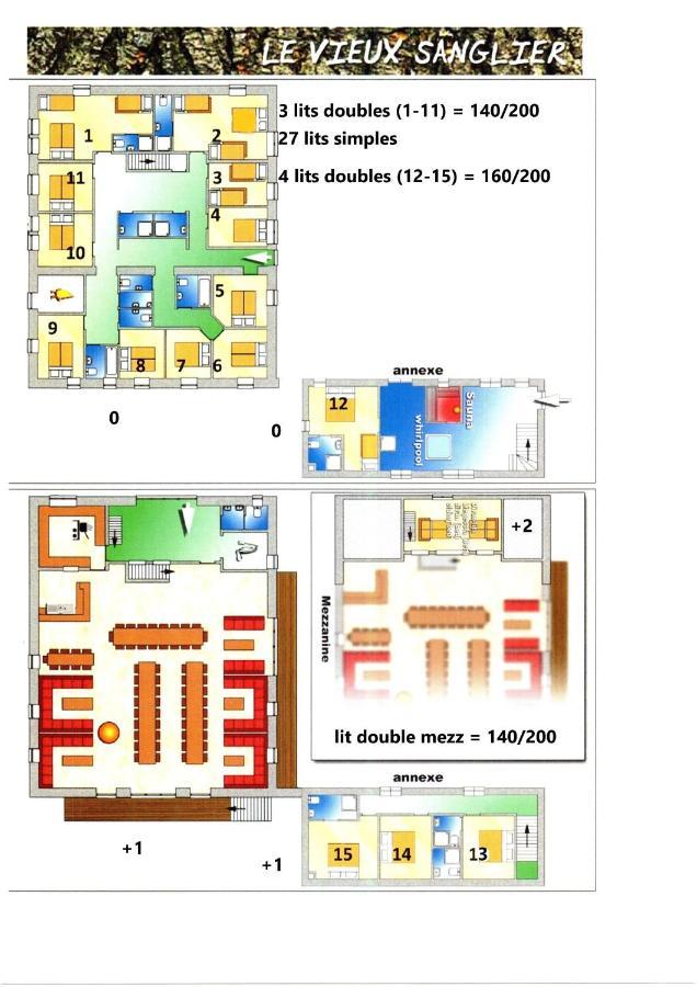 Le Vieux Sanglier - 41 Pers - Malmedy Villa Luaran gambar